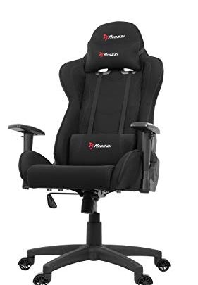 Arozzi Forte Racing Style Fabric Gaming Chair with High Backrest, Recliner, Swivel, Tilt, Rocker & Seat Height Adjustment, Lumbar &