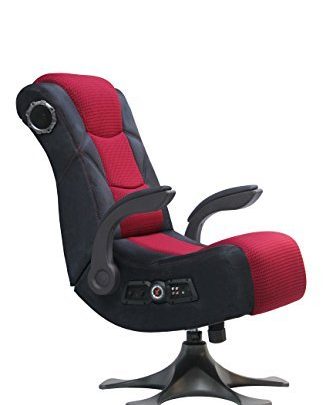 X Rocker 2.1 Sound Wireless Bluetooth 4 Speaker Video Gaming Chair with Pedestal Base & High Tech Audio 4″ Subwoofer –