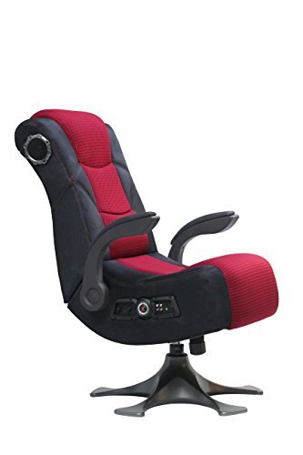 X Rocker 2.1 Sound Wireless Bluetooth 4 Speaker Video Gaming Chair with Pedestal Base & High Tech Audio 4″ Subwoofer –