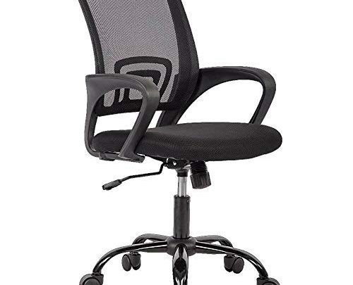 Office Chair Ergonomic Desk Chair Mesh Computer Chair Lumbar Support Modern Executive Adjustable Stool Rolling Swivel Chair for Back Pain,