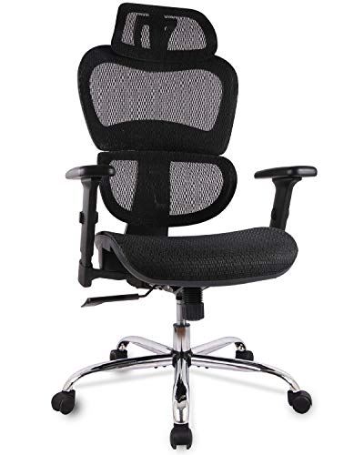 Office Chair Mesh Executive Chair with 3D Adjustable Armrest Ro-tating Chair
