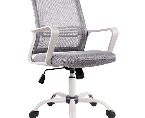 Office Chair, Mid Back Mesh Office Computer Swivel Desk Task Chair, Ergonomic Executive Chair with Armrests