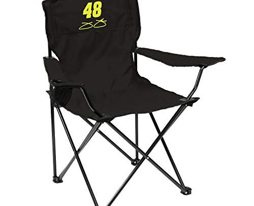 Logo Brands NASCAR Hendrick Motorsports Racing Unisex Quad Chair, Black, One Size