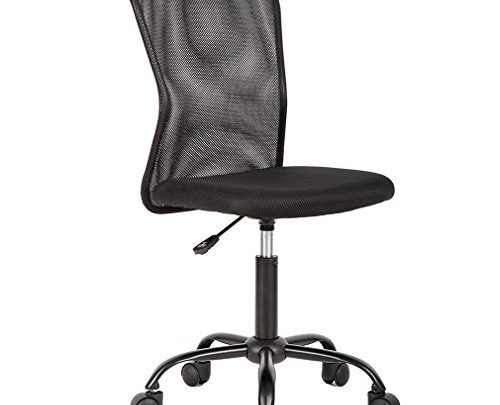 Ergonomic Office Chair Desk Chair Mesh Computer Chair Back Support Modern Executive Mid Back Rolling Swivel Chair for Women, Men (Black)