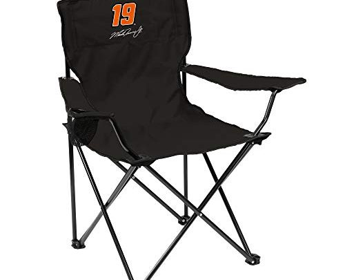 Logo Brands NASCAR Joe Gibbs Racing Unisex Quad Chair, Black, one Size