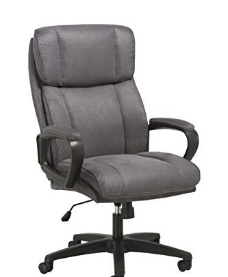 OFM Essentials Collection Plush High-Back Microfiber Office Chair, in Gray (ESS-3081-GRY)