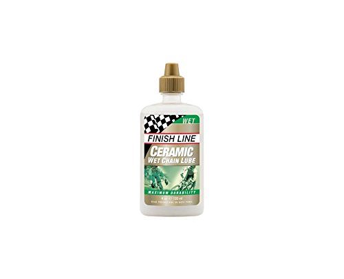 Finish Line Ceramic WET Bicycle Chain Lube, 4-Ounce Drip Squeeze Bottle