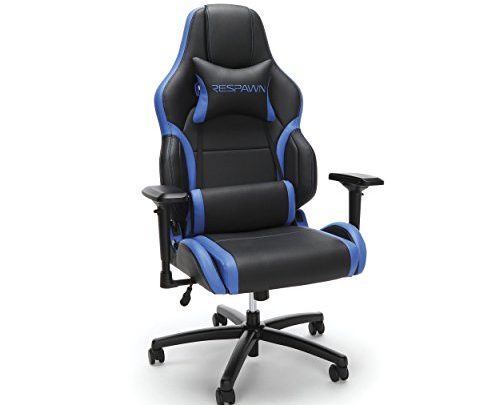 RESPAWN 400 Big and Tall Racing Style Gaming Chair, in Blue