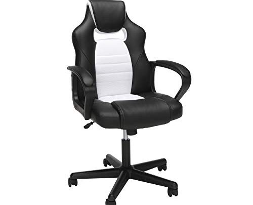 OFM Essentials Collection Racing Style Gaming Chair, in White