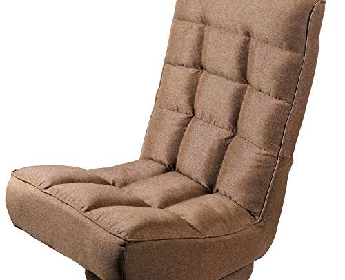 JustRoomy 360 Degree Swivel Gaming Chair Floor Chairs with 5 Positions Adjustable Backrest Comfortable Foldable Lazy Sofa Chair Video Game Chair for Lounge Reading Books Playing Games –
