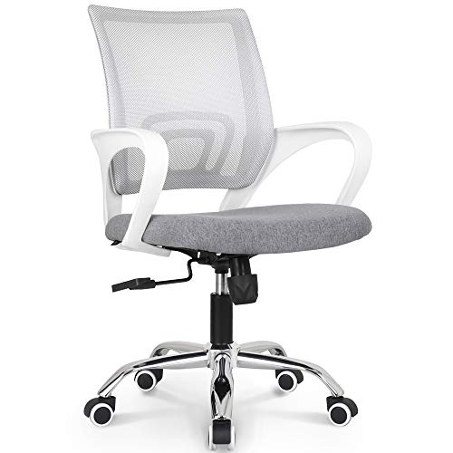 NEO CHAIR Office Chair Ergonomic Desk Chair Mesh Computer Chair Lumbar Support Modern Executive Adjustable Stool Rolling Swivel Chair Comfortable Mid Black Task Home Office Chair,