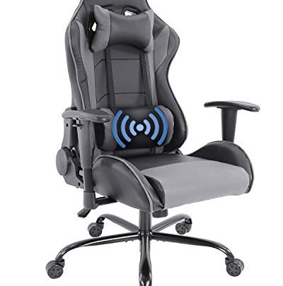 Gaming Chair Racing Style Ergonomic High Back Computer Chair with Height Adjustment, Headrest and Lumbar Support