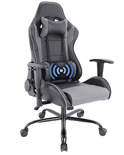 Gaming Chair Racing Style Ergonomic High Back Computer Chair with Height Adjustment, Headrest and Lumbar Support