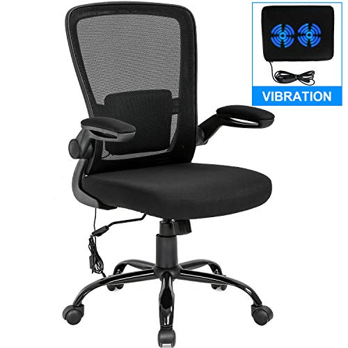 Home Office Chair Ergonomic Desk Chair Mesh Computer Chair Swivel Rolling Executive Task Chair with Lumbar Support Arms Mid Back Adjustable Chair for Women Adults,