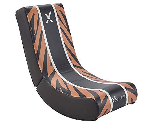 X Rocker Dash Wireless Floor Rocker Gaming Chair, 27″ x 17″ x 30″, Black/Blue