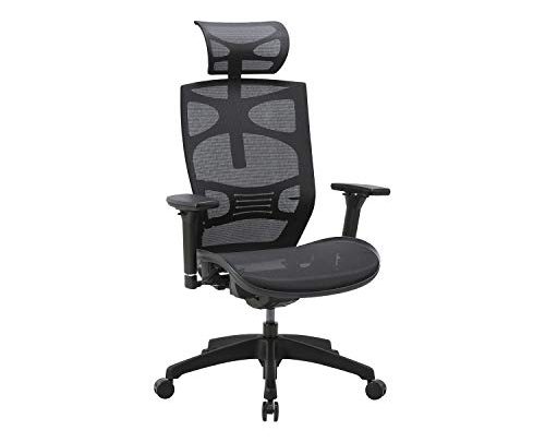 CLATINA Ergonomic Mesh Executive Chair with 4D Arm Rest and Adaptive Synchronize Seat High Back Swivel for Home Office BIFMA Certified