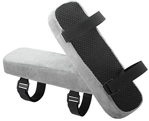 MoKo Office Chair Armrest Pads, Memory Foam Soft Elbow Pillow – Universal Chair Arm Covers for Elbows and Forearms Pressure Relief –