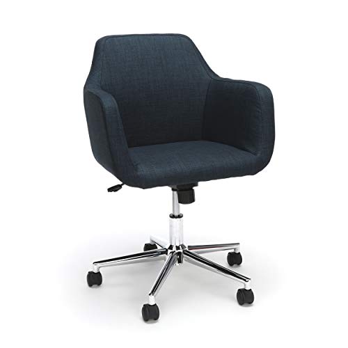 OFM Essentials Collection Upholstered Home Office Desk Chair, in Blue (ESS-2085-BLU)
