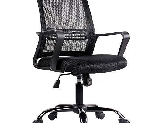 Office Chair, Mesh Office Computer Swivel Desk Task Chair, Ergonomic Executive Chair with Armrests