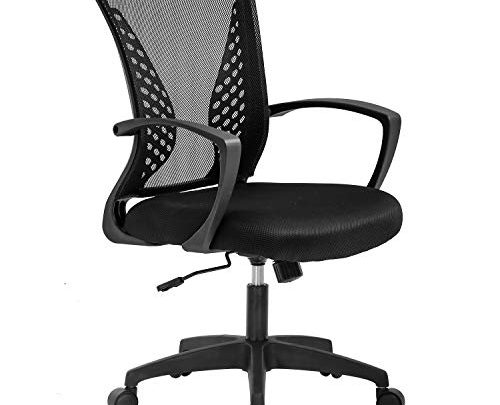 Vnewone Ergonomic Office Chair Desk Computer Mesh Executive Task Rolling Gaming Swivel Modern Adjustable with Mid Back Lumbar Support Armrest for Home Women Men,