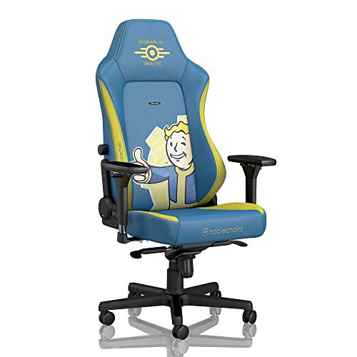 noblechairs Hero Gaming Chair – Office Chair – Desk Chair – PU Faux Leather – Fallout Vault-Tec Edition