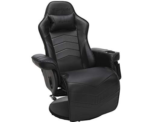 RESPAWN-900 Racing Style Gaming Recliner, Reclining Gaming Chair, in Black