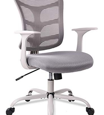 Ergonomic Office Chair Mid Back Mesh Computer Desk Swivel Task Chair with Armrests, Grey Product Name