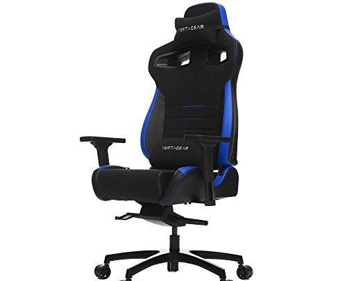 Vertagear Gaming Racing Seat Home Office Computer Coffee Fiber High Back Executive Chairs, Black/Blue