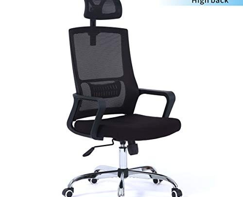 BELND Ergonomic Office Chair, Mesh Chair with Lumbar Support, High Back Desk Chair with Breathable Mesh, Breathable Mesh Seat Cushion,