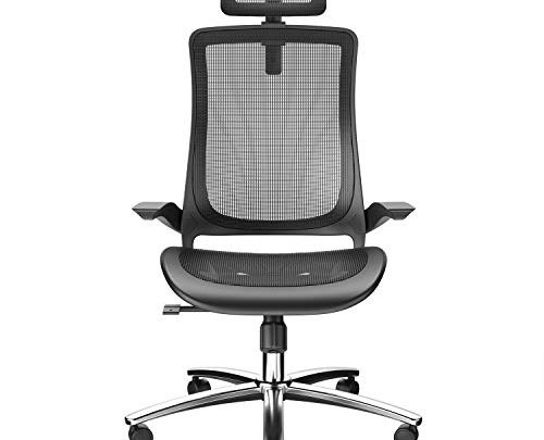 Ergonomic Office Chair with Breathable Mesh Seat -Computer Chair with Adjustable Seat Height and Back Recline – Desk and Task Chair with Firm Arm Rests (Sturdy Chair)
