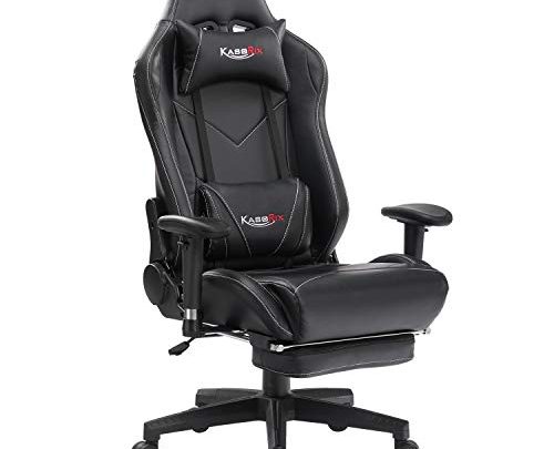 KASORIX Ergonomic Gaming Chair High Back Racing Chair with Footrest Massage Computer Gaming Chair Reclining Home Office Chair with Headrest and Lumbar Support