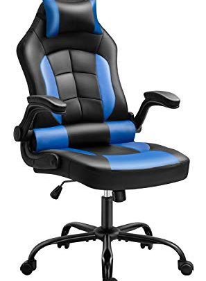 Cadcah Gaming Chair Ergonomic Office Chair Reclining Desk Chair Height Adjustment Computer Chair Racing Chair with Headrest and Lumbar Support PC Gaming Chair for Adults Teens Great Gift for Men