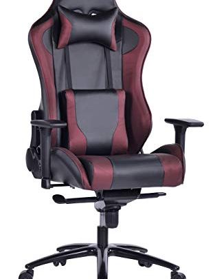 Healgen Back Massage Gaming Chair, PC Computer Video Game Racing Gamer Chair High Back Reclining Executive Ergonomic Desk Office Chair with Headrest Lumbar Support Cushion
