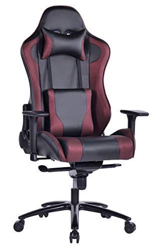 Healgen Back Massage Gaming Chair, PC Computer Video Game Racing Gamer Chair High Back Reclining Executive Ergonomic Desk Office Chair with Headrest Lumbar Support Cushion