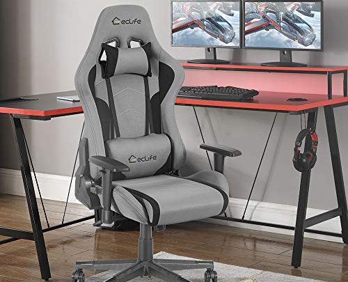 Okeysen Gaming Chair,Ergonomic Recliner High Back Computer Game Chair, Massage Lumbar Support and Upgraded headrest, Racing Style Swivel Executive Office Desk Chair,