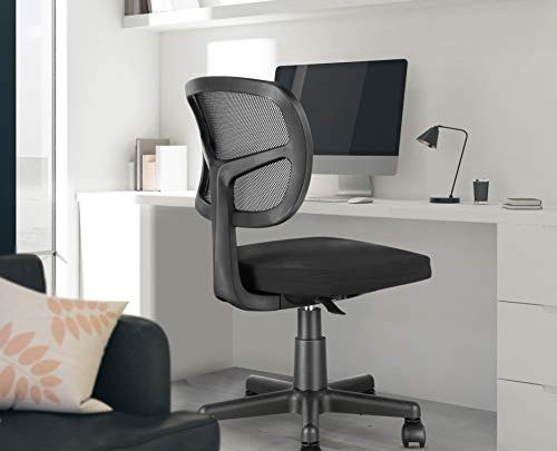 MOLENTS Task Chair Armless Office Chair Mesh Computer Chair for Home Office Desk Mid Back Swivel Desk Chair Ergonomic Small Chair