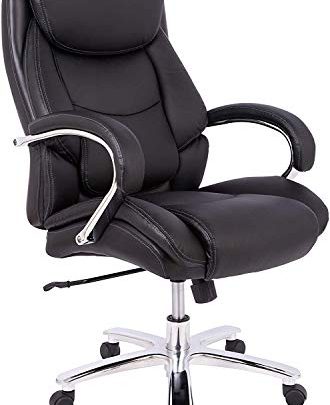 Office Chair, Big and Tall Executive Computer Desk Chair, Thick Padding for Comfort and Ergonomic Office Chair Design for Lumbar Support,