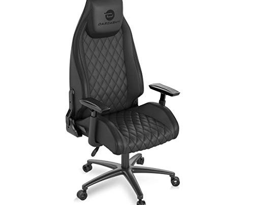 Atlantic Dardashti Gaming Chair – Commercial Grade, BIFMA X5.1 Tested, Next-Gen Ergonomic, Race Car Inspired Black with Black Accent, PN78050356