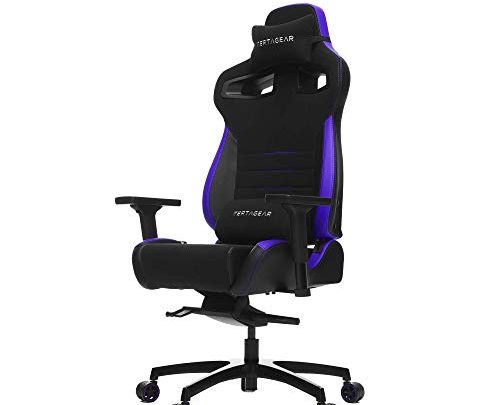 Vertagear Gaming Racing Seat Home Office Computer Coffee Fiber High Back Executive Chairs, Black/Purple