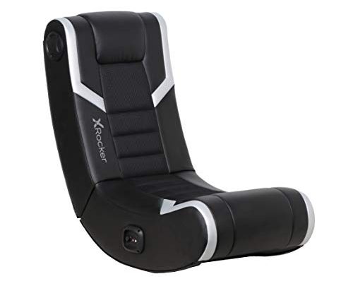 X Rocker Eclipse Floor Rocker 2.0 BT, 31.1″ x 16.5″ x 27.5″, Black/Silver (5110301)