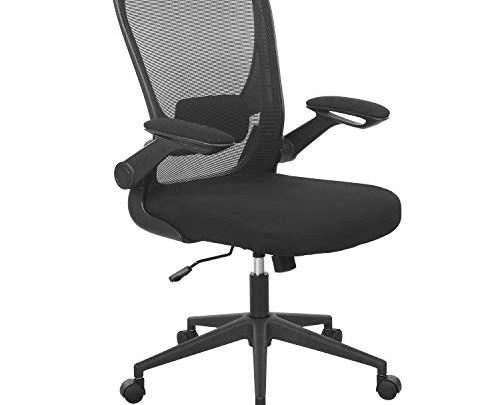Home Office Chair Ergonomic Desk Chair Mesh Computer Chair Swivel Rolling Executive Task Chair with Lumbar Support Arms Mid Back Adjustable Chair for Men Adults,