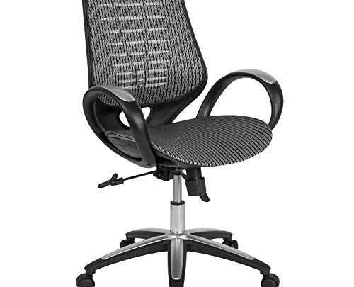 Flash Furniture Newton Mid-Back Ergonomic Office Chair with Contemporary Mesh Design in Gray