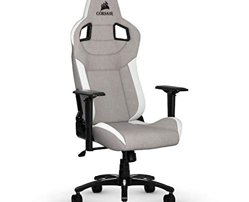 CORSAIR T3 RUSH Gaming Chair Comfort Design, Gray/White