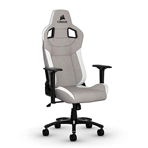 CORSAIR T3 RUSH Gaming Chair Comfort Design, Gray/White