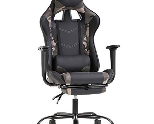 Ergonomic Office Chair PC Gaming Chair Cheap Desk Chair PU Leather Executive Rolling Swivel Chair Computer Lumbar Support for Women, Men