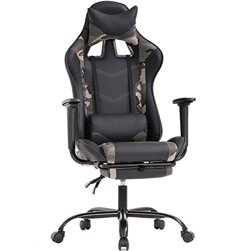Ergonomic Office Chair PC Gaming Chair Cheap Desk Chair PU Leather Executive Rolling Swivel Chair Computer Lumbar Support for Women, Men