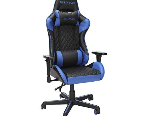 RESPAWN 100 Racing Style Gaming Chair, in Blue (RSP-100-BLU)