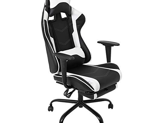 Gaming Computer Home Ergonomic Office Desk Chair with Footrest Headrest Armrest