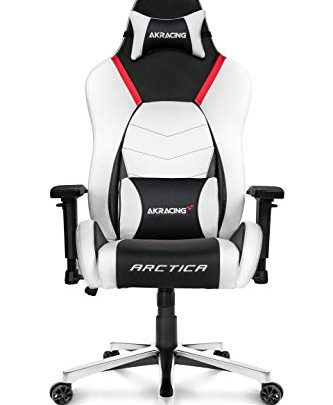AKRacing Masters Series Premium Gaming Chair with High Backrest, Recliner, Swivel, Tilt, Rocker and Seat Height Adjustment Mechanisms with 5/10 Warranty