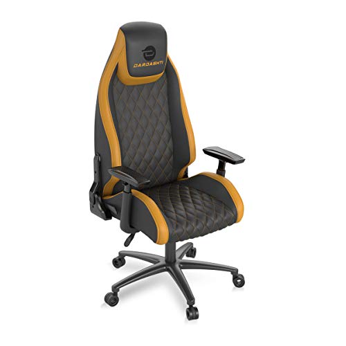 Atlantic Dardashti Gaming Chair – Commercial Grade, BIFMA X5.1 Tested, Next-Gen Ergonomic, Race Car Inspired Black with Golden Yellow Accents, PN78050358